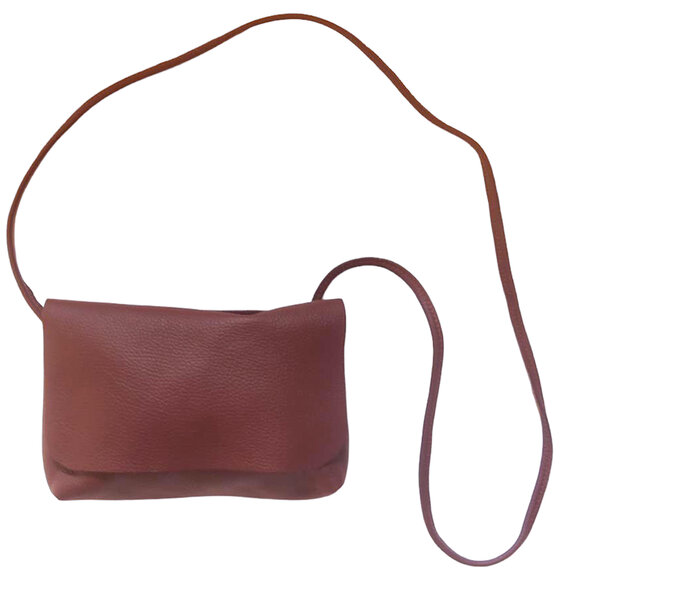 SOFT CORD SADDLE BAG BORDEAUX